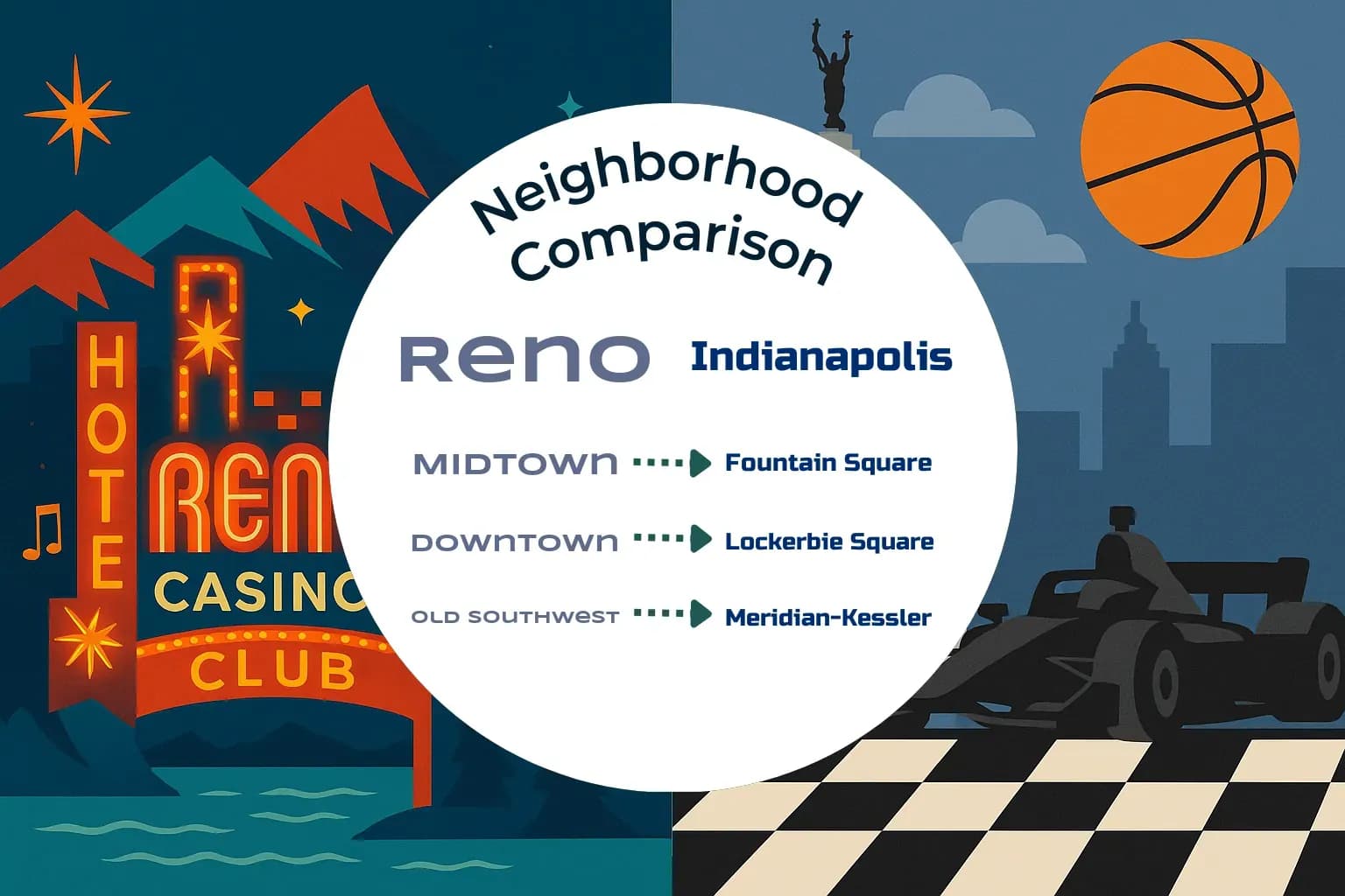 Reno vs Indianapolis Neighborhood Comparison