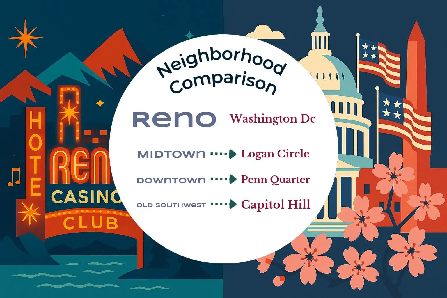 Reno vs Washington DC Neighborhood Comparison