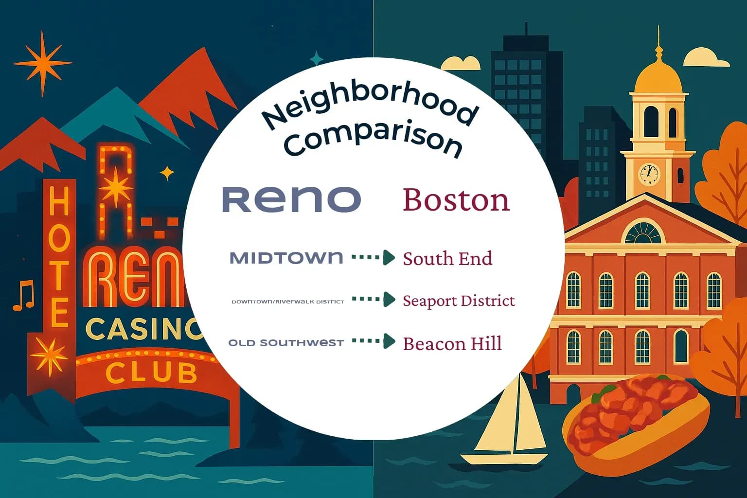 Reno vs Boston Neighborhood Comparison