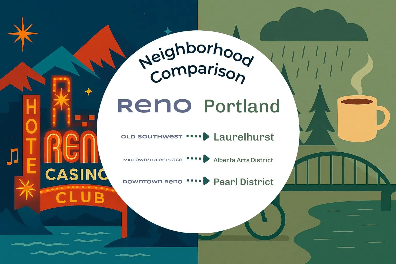 Reno vs Portland Neighborhood Comparison