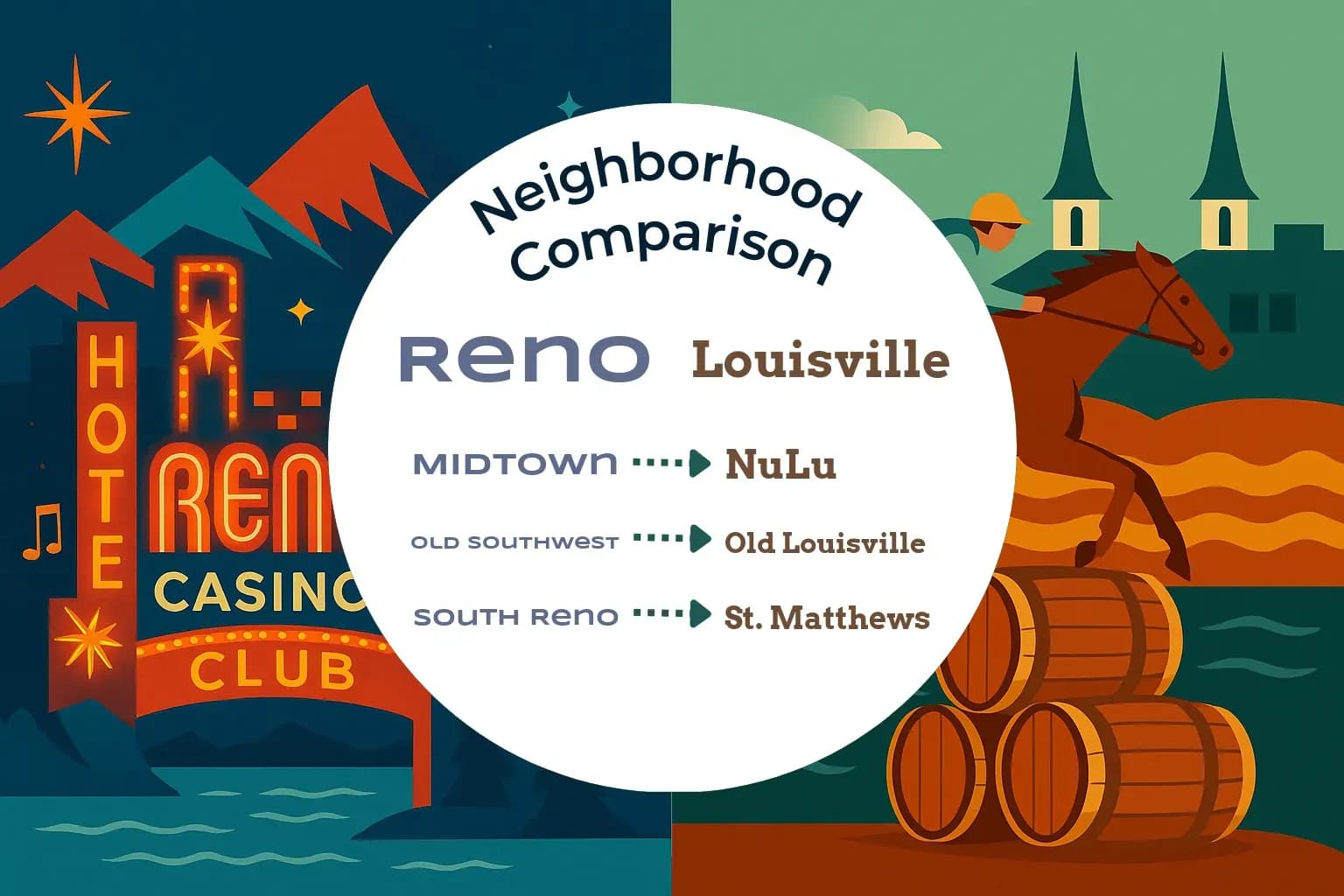 Reno vs Louisville Neighborhood Comparison