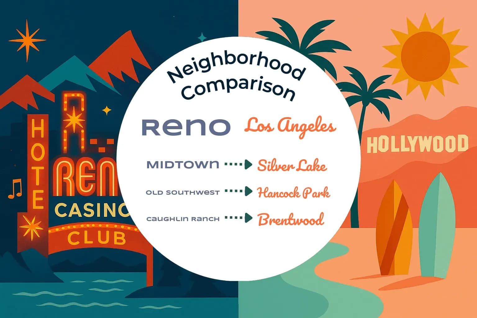 Reno vs Los Angeles Neighborhood Comparison