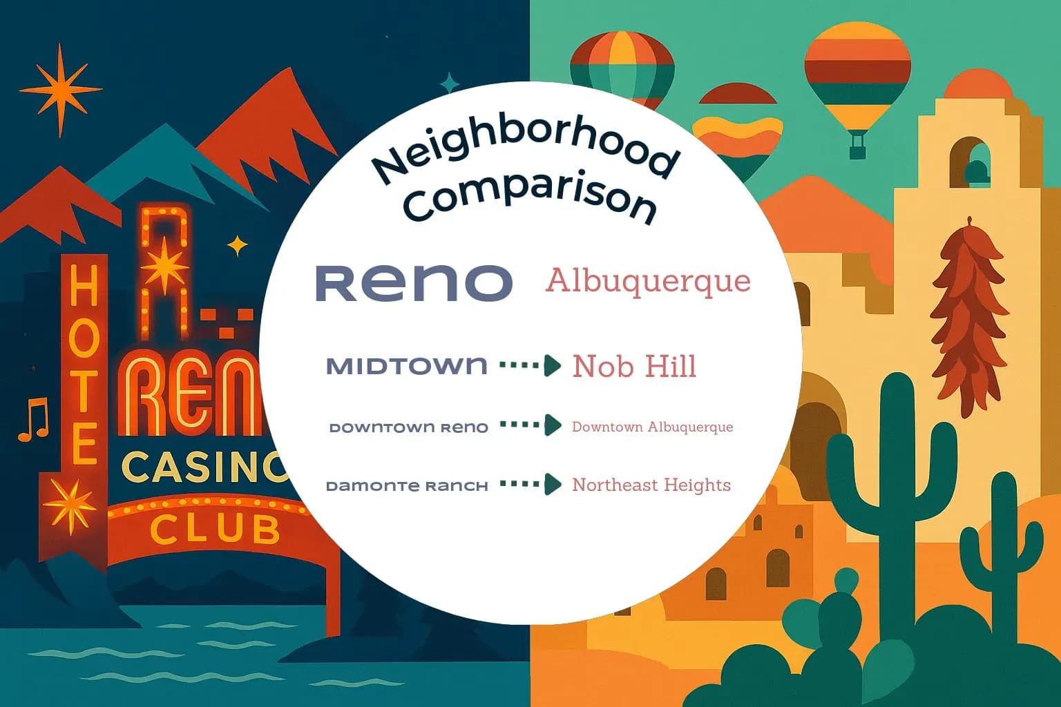 Reno vs Albuquerque Neighborhood Comparison