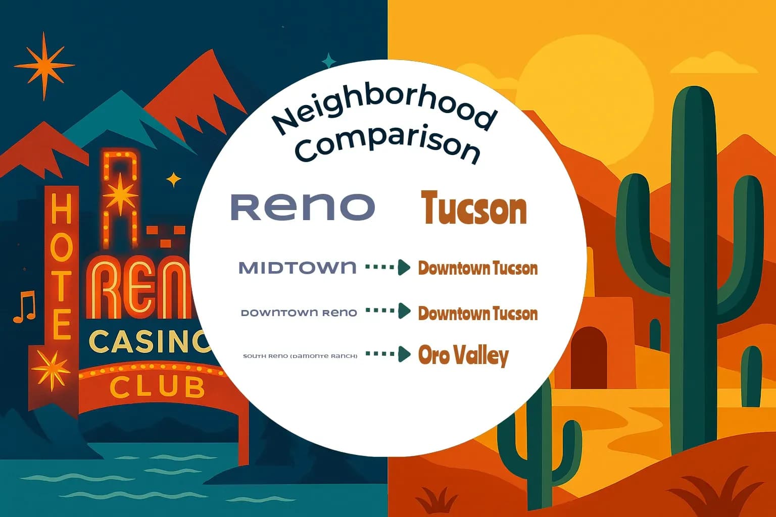 Reno vs Tucson Neighborhood Comparison