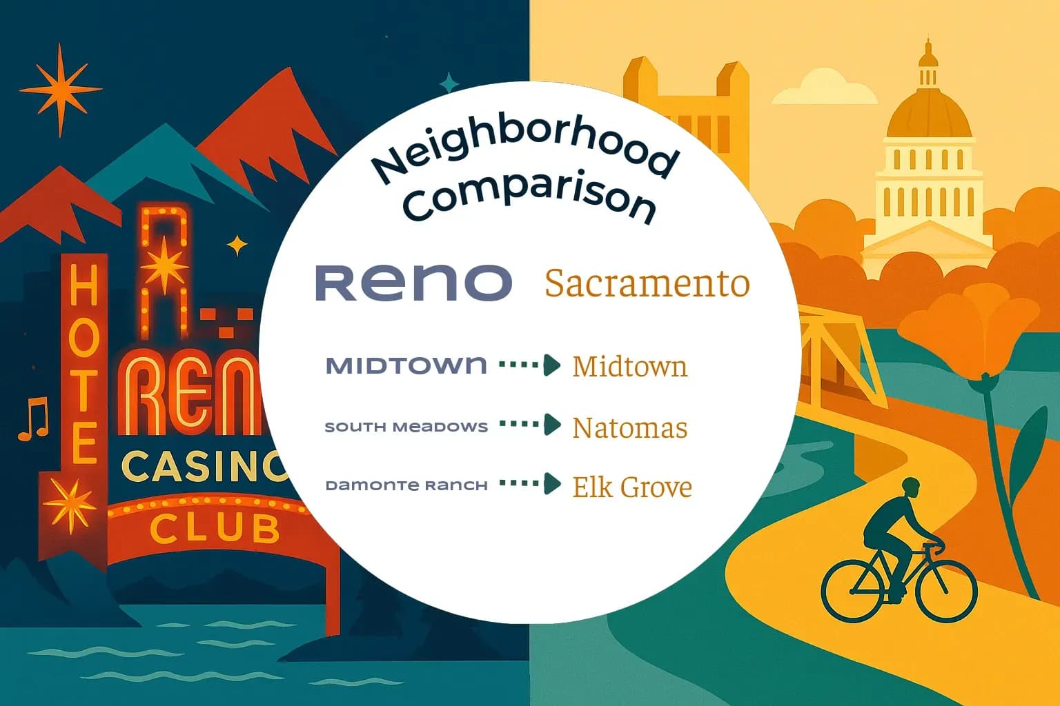 Reno vs Sacramento Neighborhood Comparison