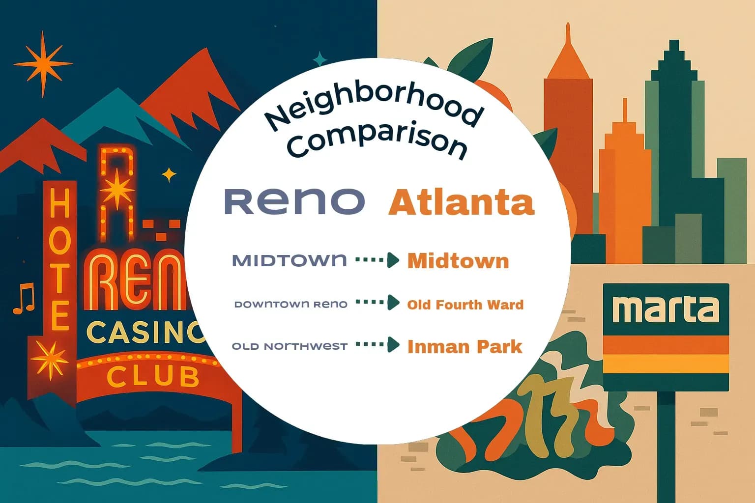 Reno vs Atlanta Neighborhood Comparison