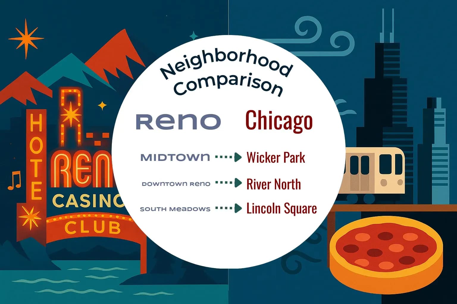 Reno vs Chicago Neighborhood Comparison