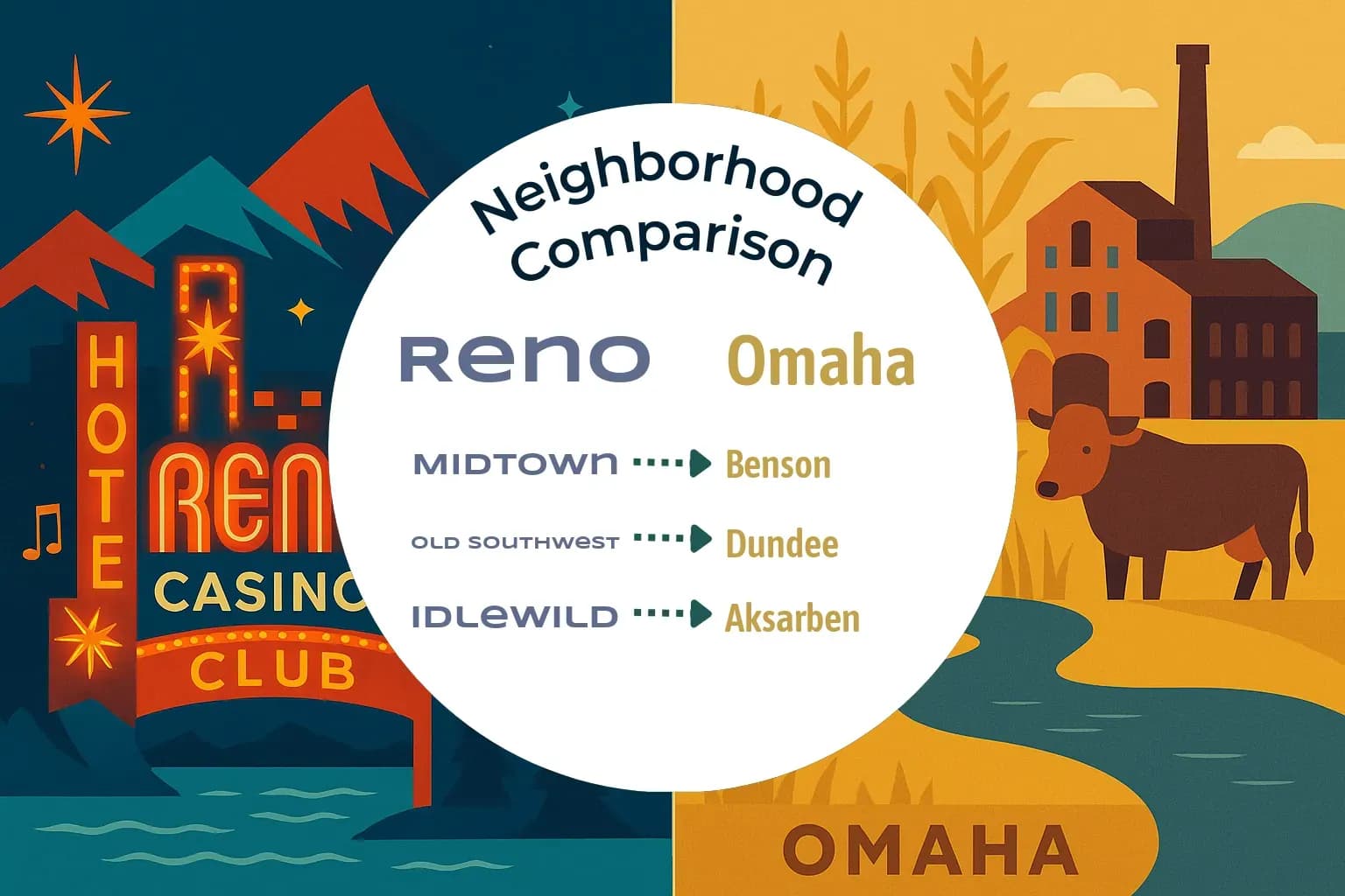 Reno vs Omaha Neighborhood Comparison