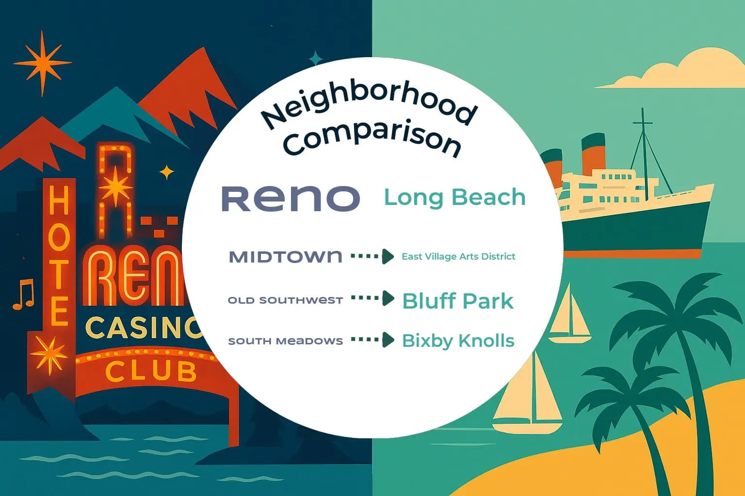 Reno vs Long Beach Neighborhood Comparison