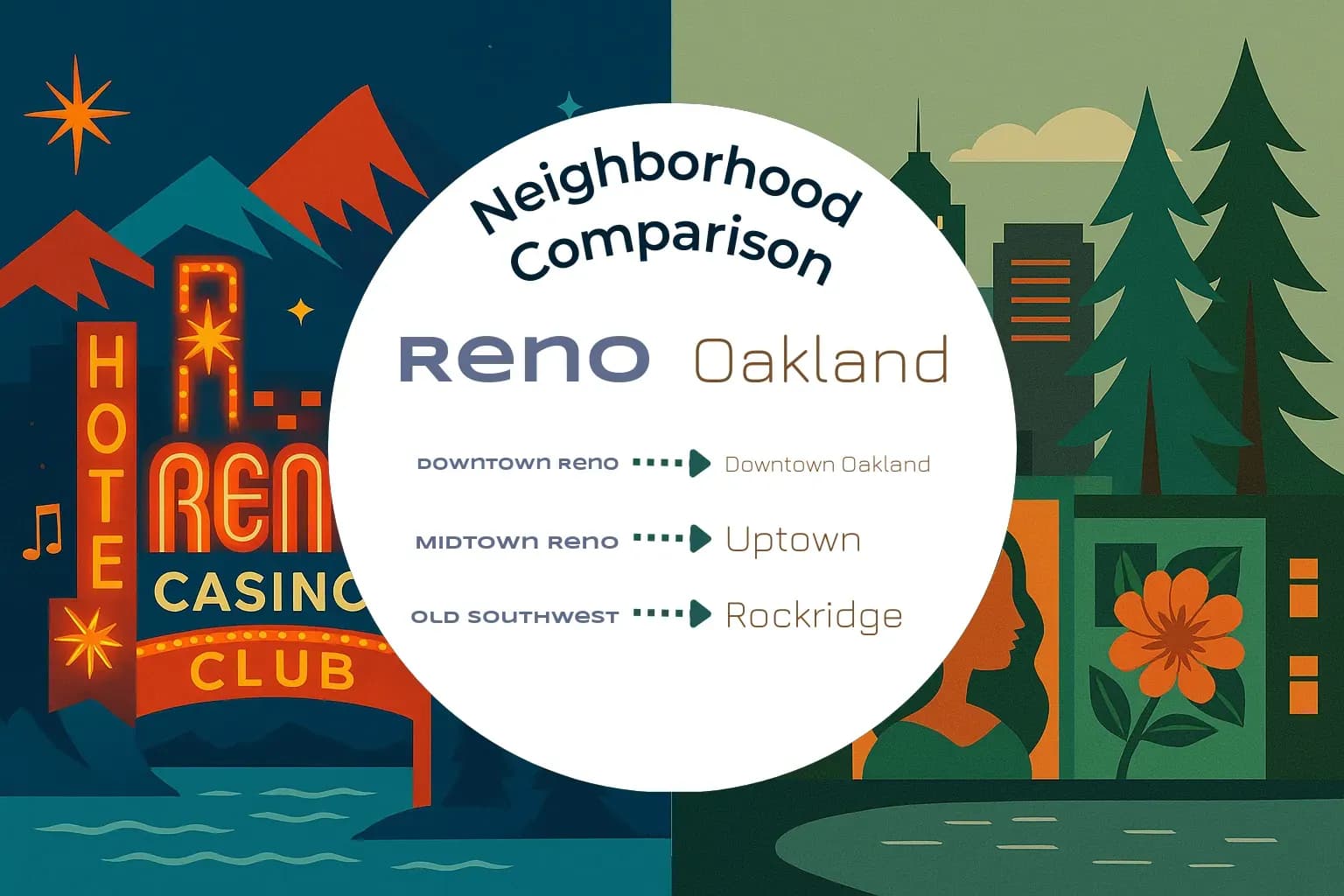 Reno vs Oakland Neighborhood Comparison