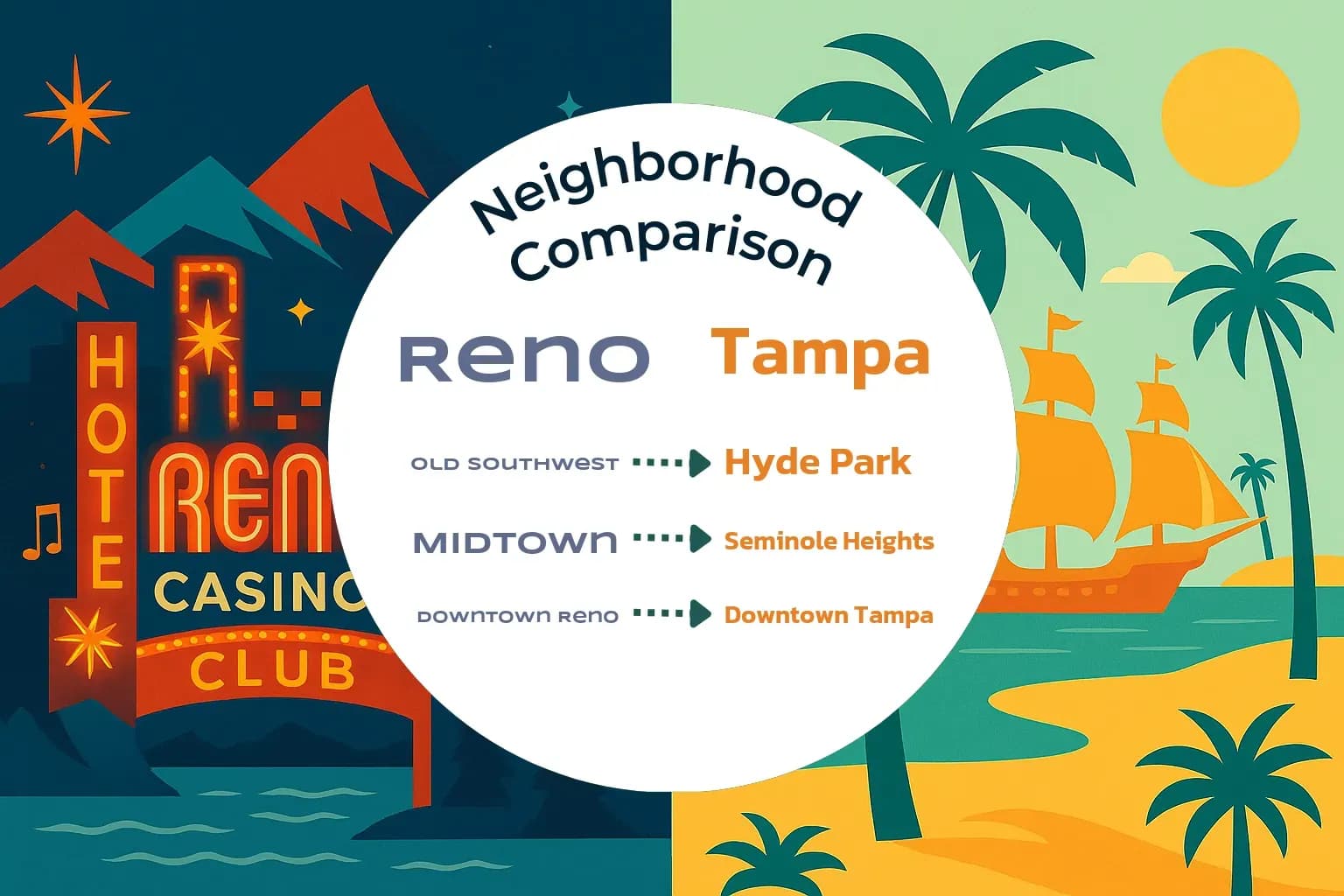 Reno vs Tampa Neighborhood Comparison