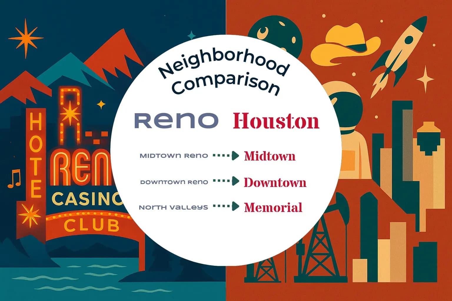 Reno vs Houston Neighborhood Comparison