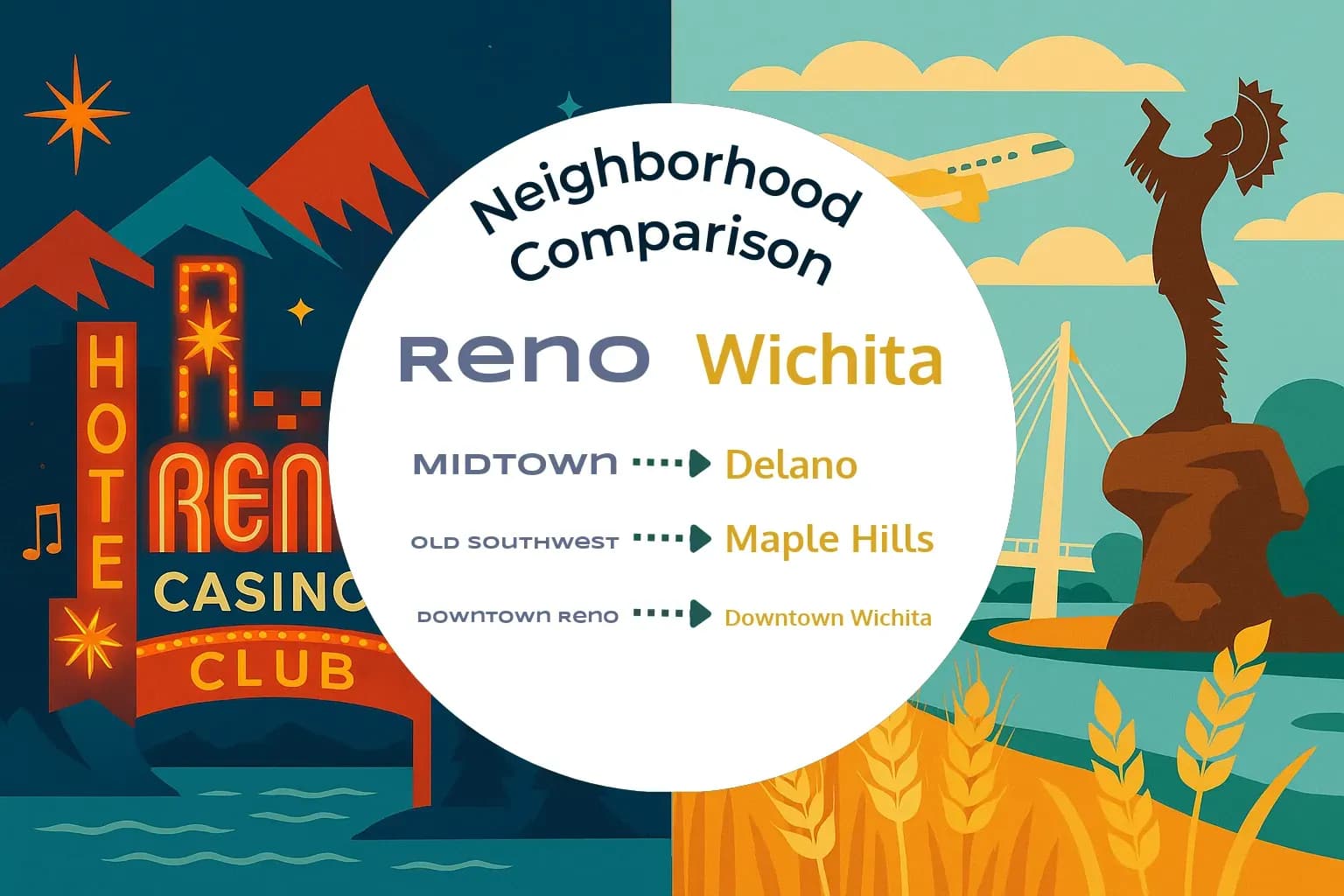 Reno vs Wichita Neighborhood Comparison