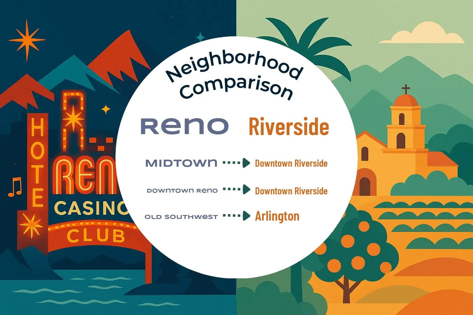 Reno vs Riverside Neighborhood Comparison
