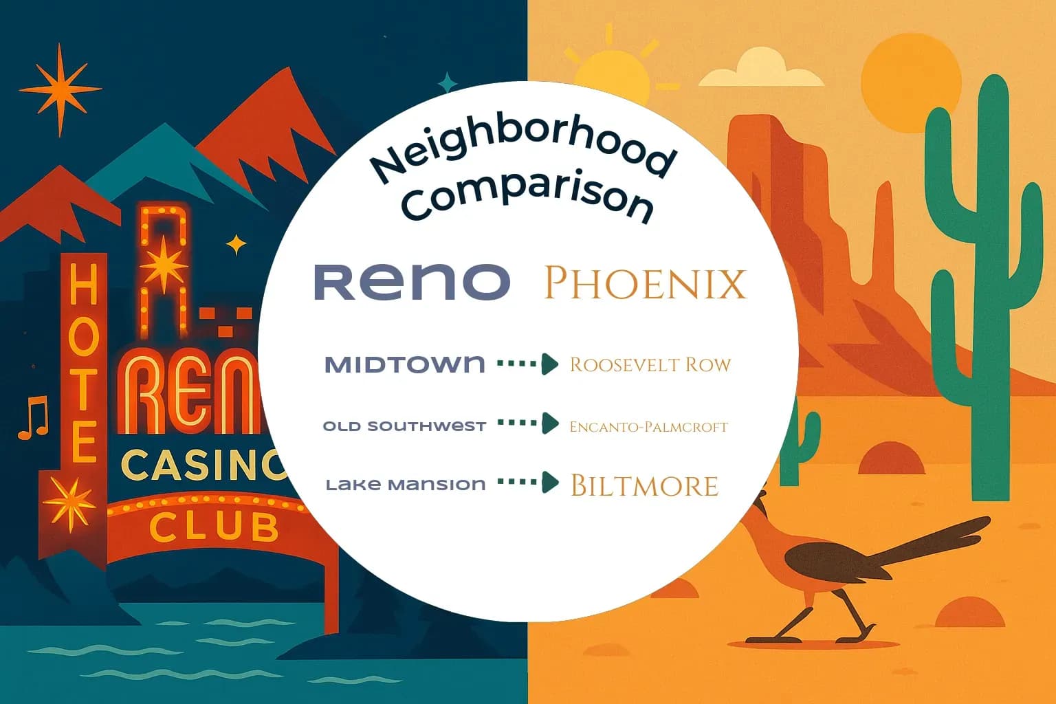 Reno vs Phoenix Neighborhood Comparison