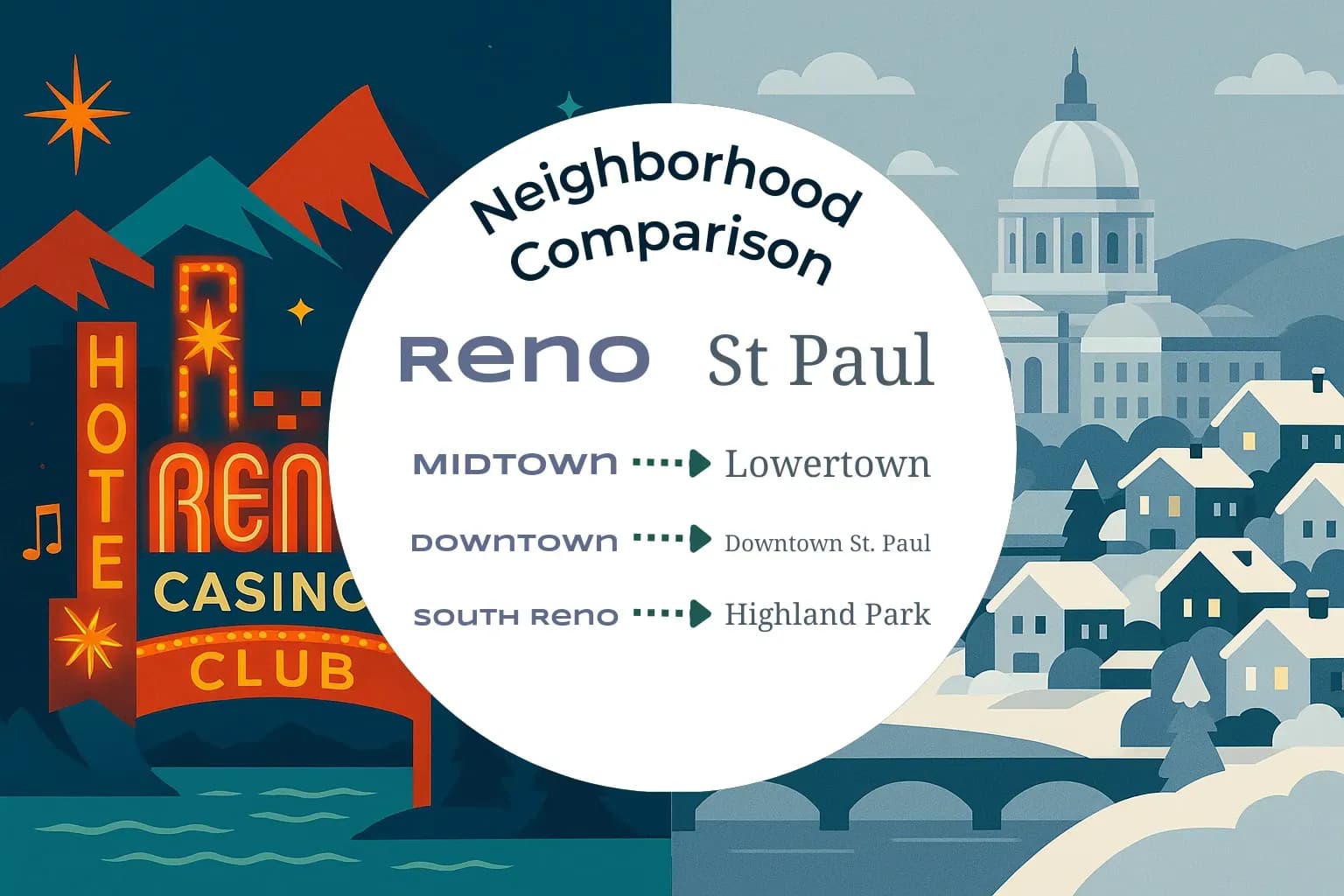 Reno vs St. Paul Neighborhood Comparison