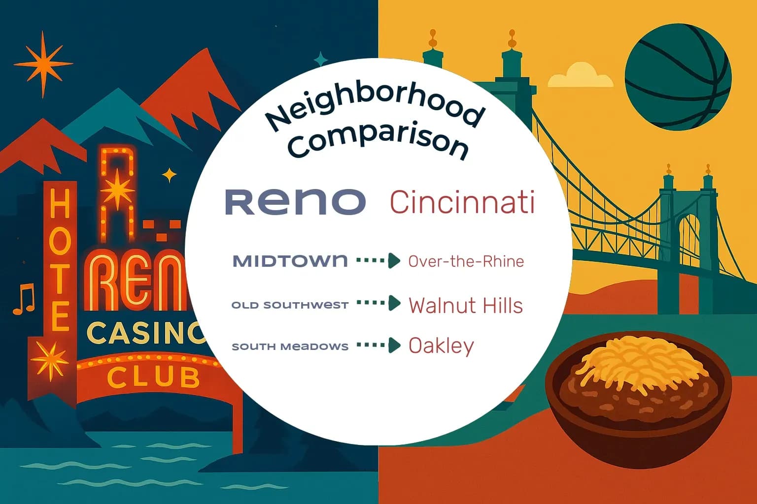 Reno vs Cincinnati Neighborhood Comparison
