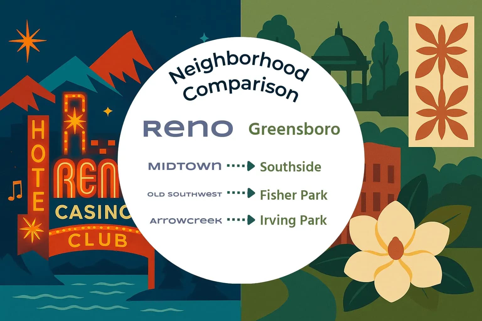 Reno vs Greensboro Neighborhood Comparison