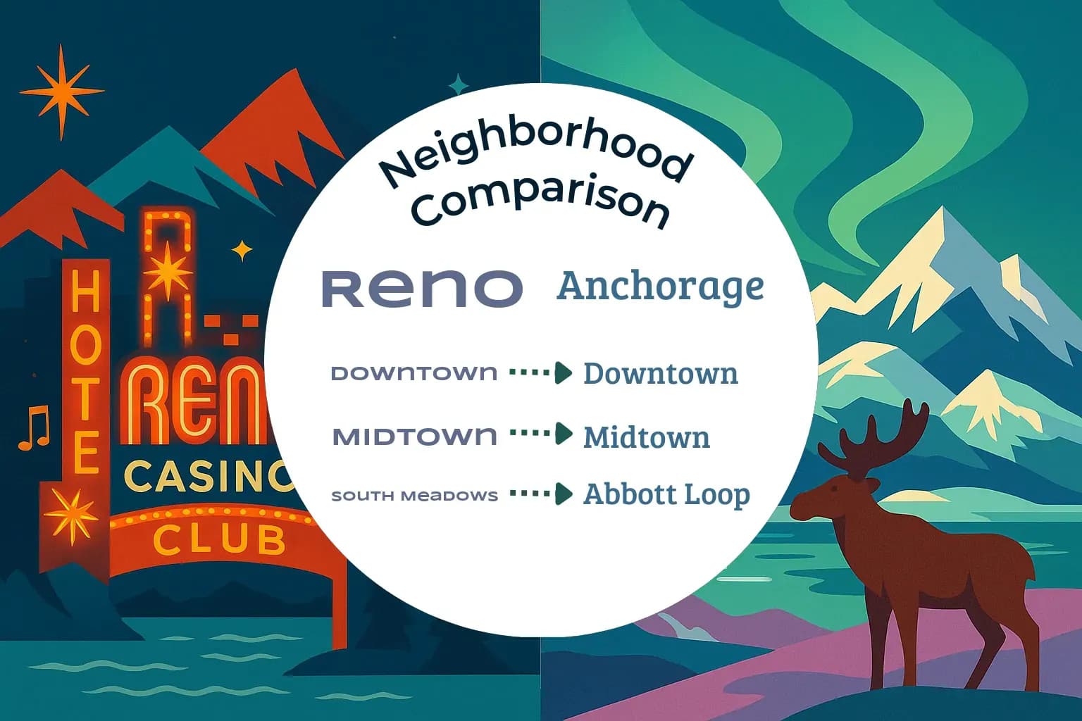 Reno vs Anchorage Neighborhood Comparison