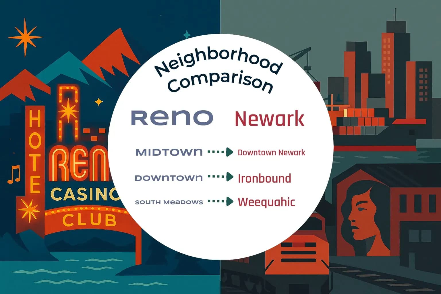 Reno vs Newark Neighborhood Comparison
