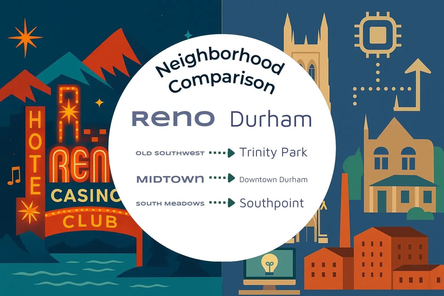 Reno vs Durham Neighborhood Comparison