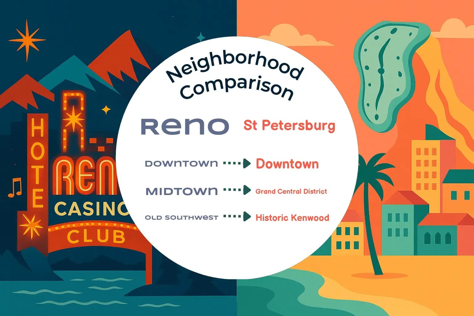 Reno vs St. Petersburg Neighborhood Comparison