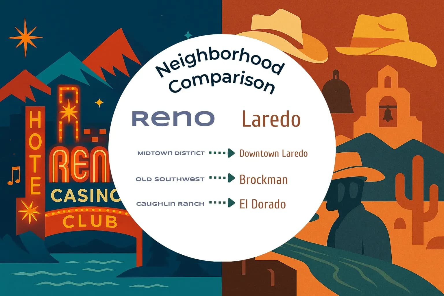 Reno vs Laredo Neighborhood Comparison