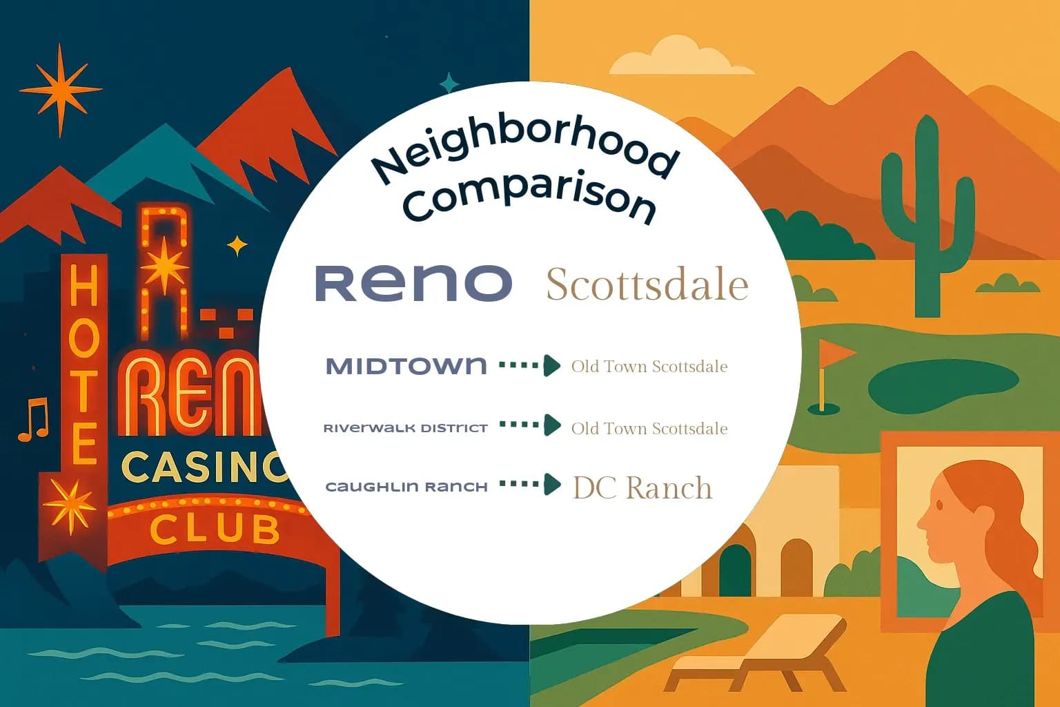 Reno vs Scottsdale Neighborhood Comparison