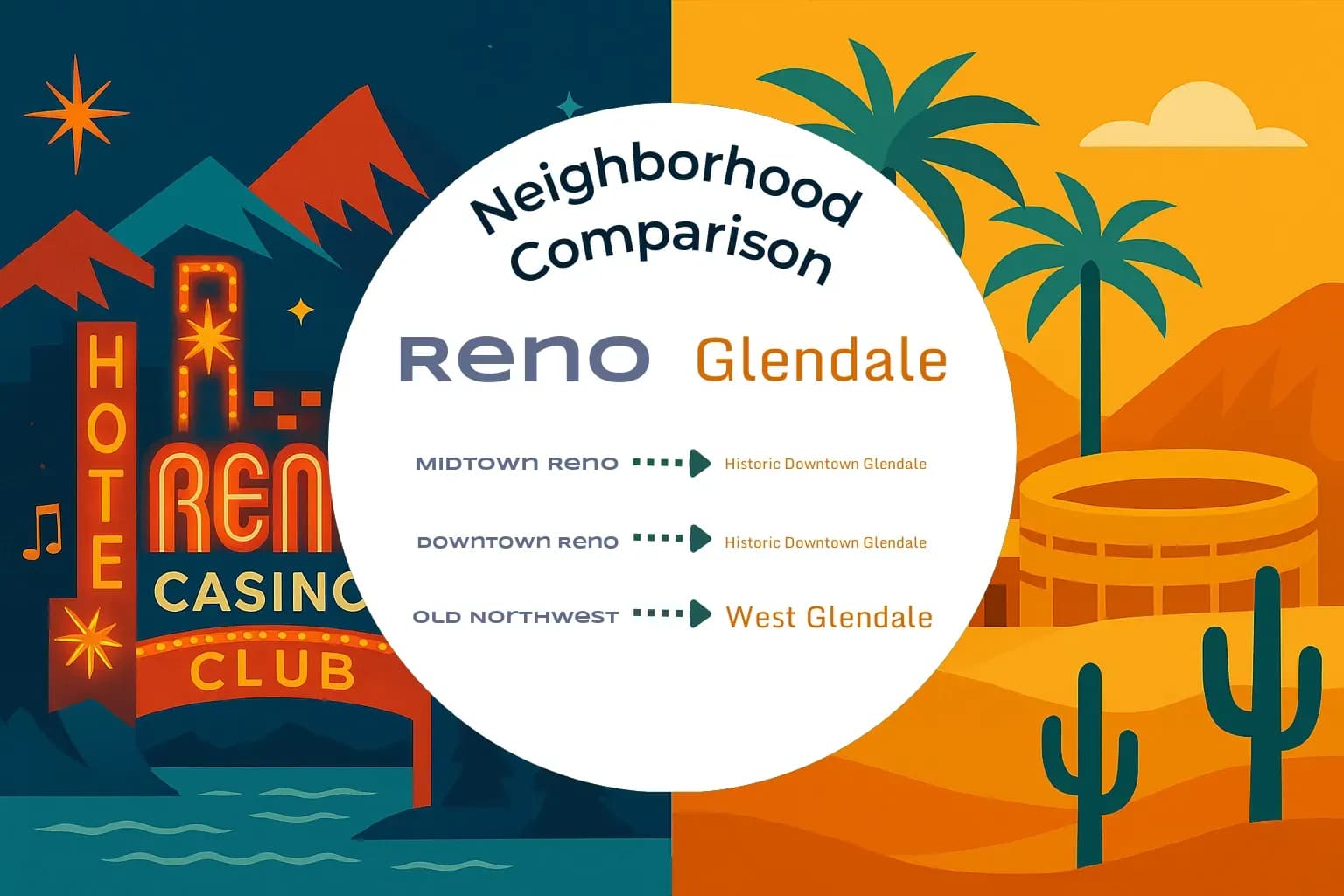Reno vs Glendale Neighborhood Comparison