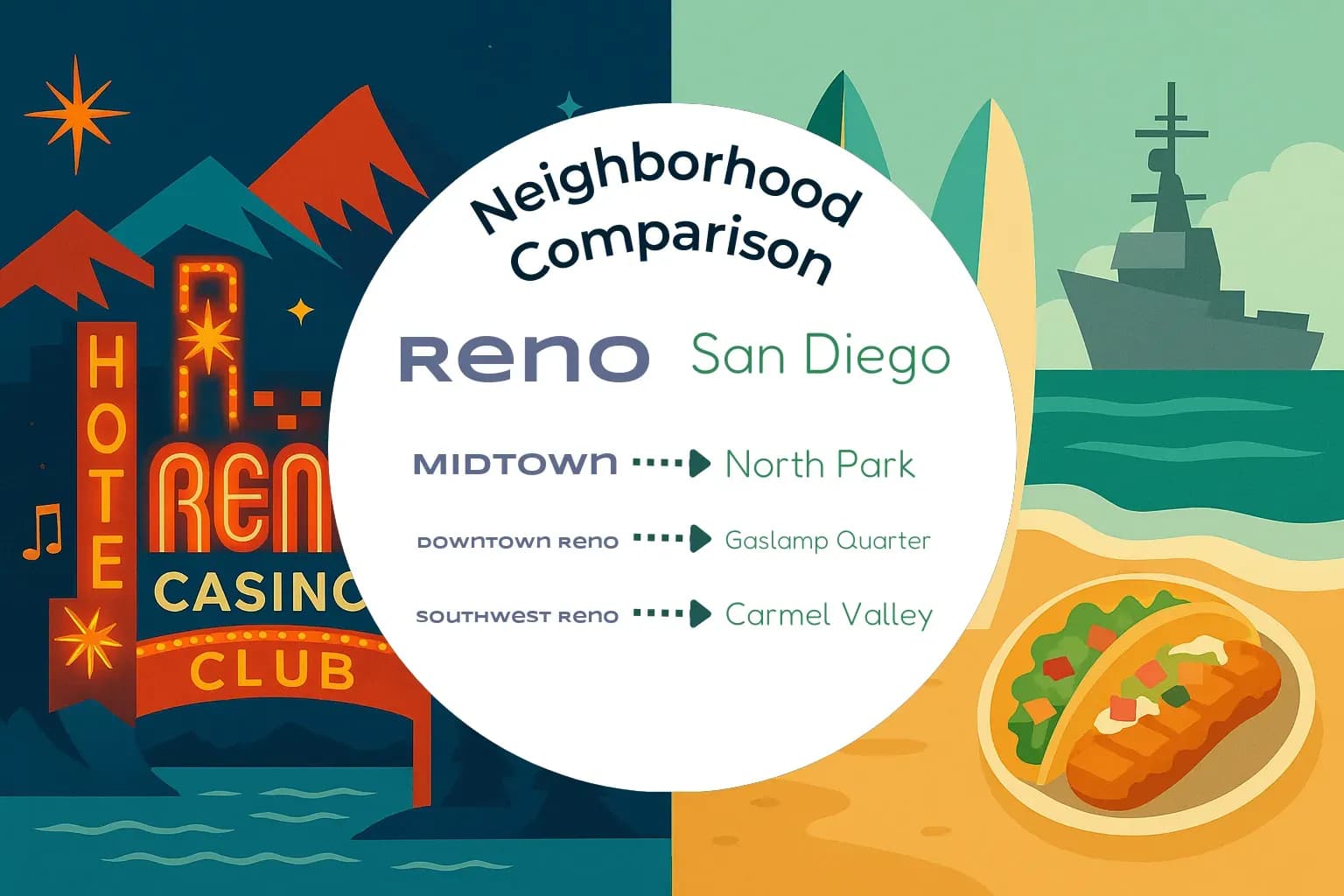 Reno vs San Diego Neighborhood Comparison