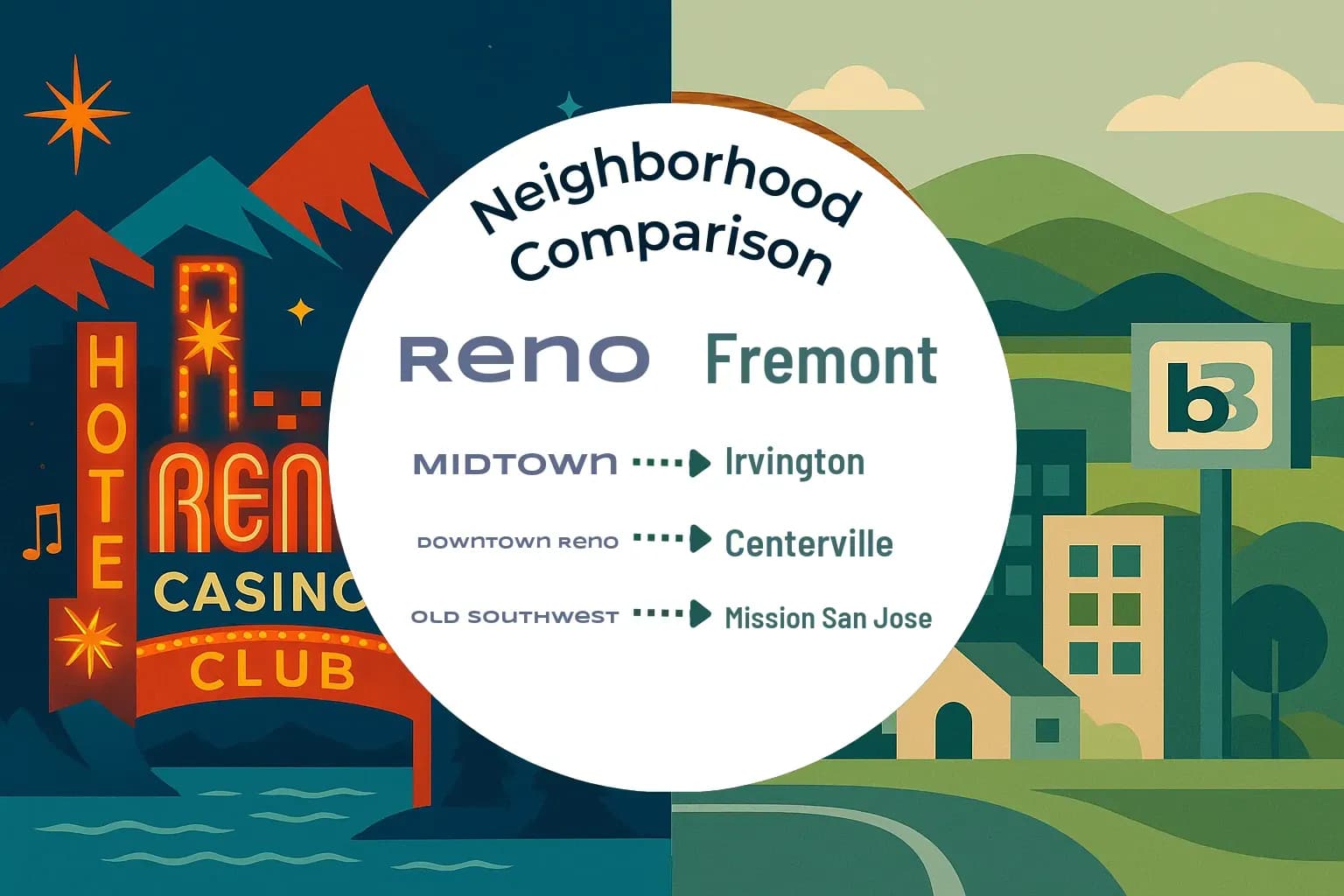 Reno vs Fremont Neighborhood Comparison