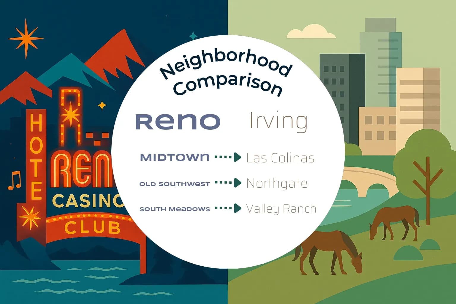 Reno vs Irving Neighborhood Comparison