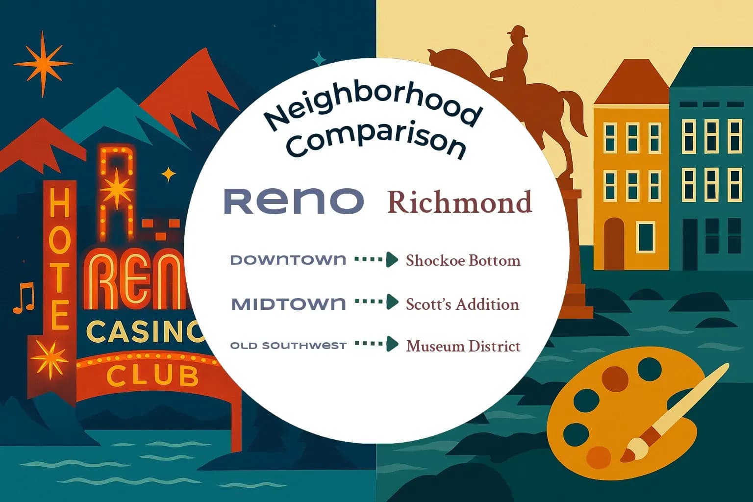 Reno vs Richmond Neighborhood Comparison