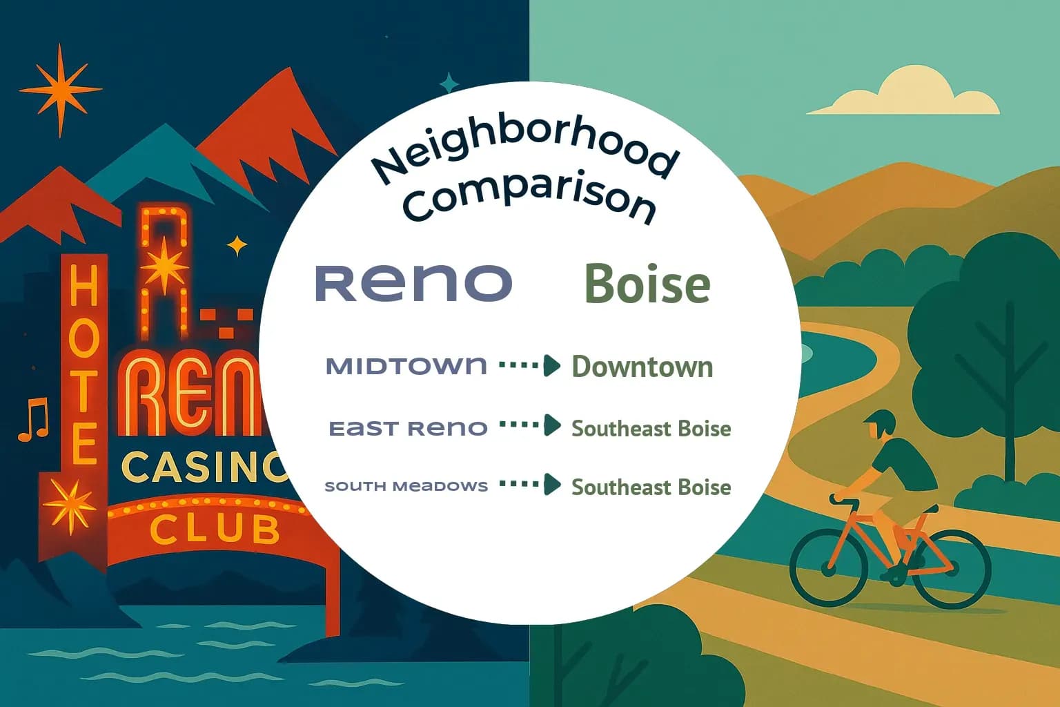 Reno vs Boise Neighborhood Comparison