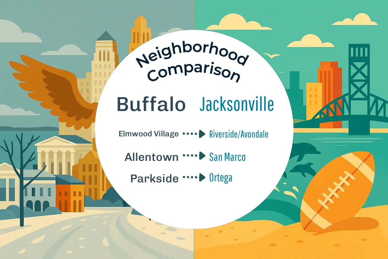 Buffalo vs Jacksonville Neighborhood Comparison