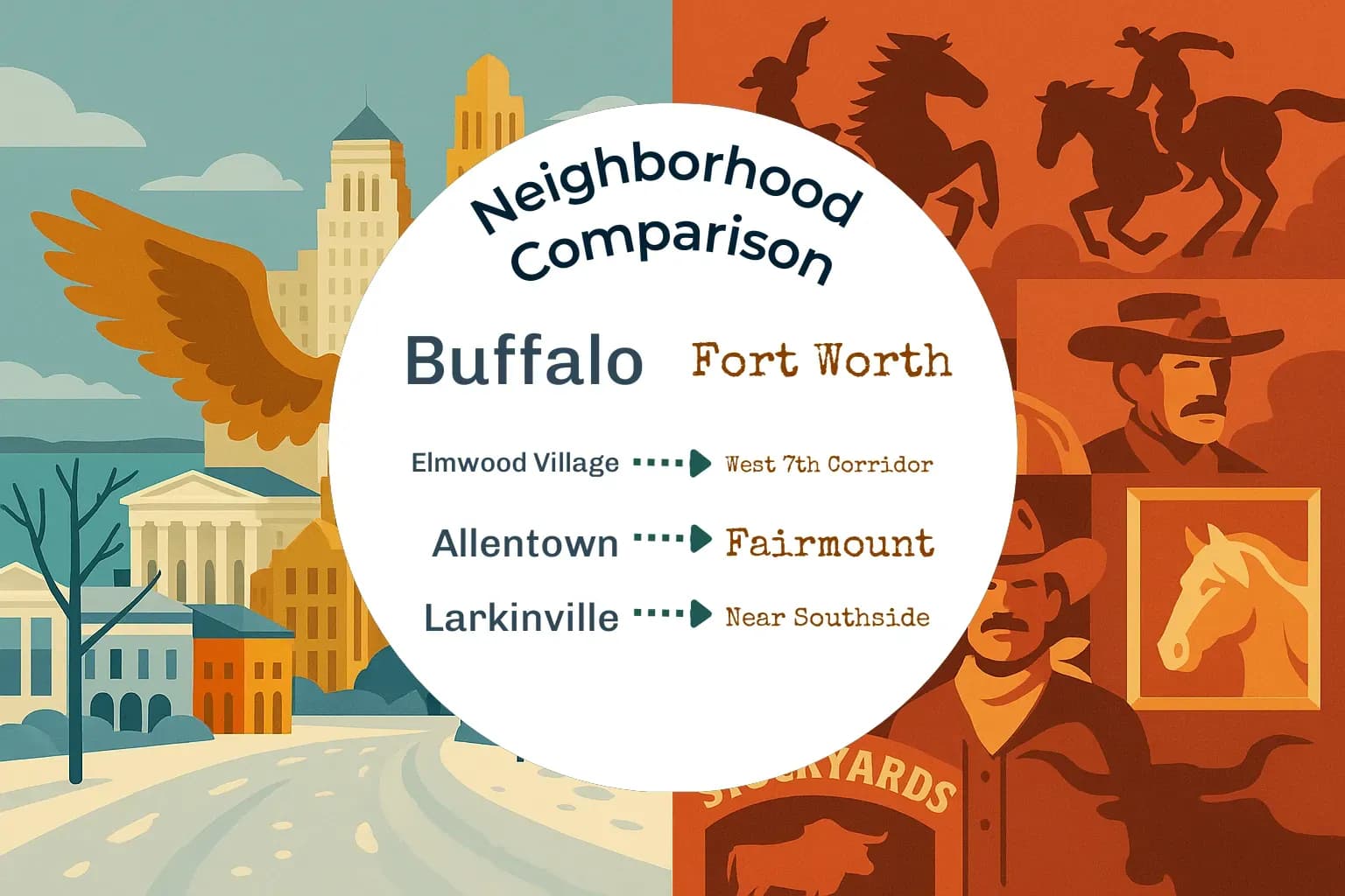 Buffalo vs Fort Worth Neighborhood Comparison
