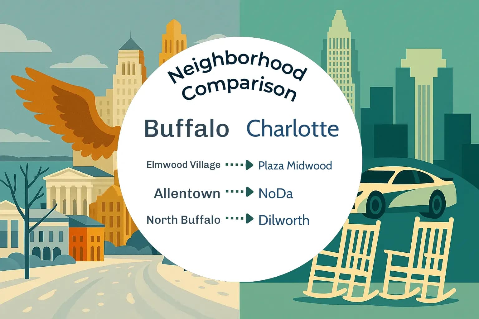 Buffalo vs Charlotte Neighborhood Comparison