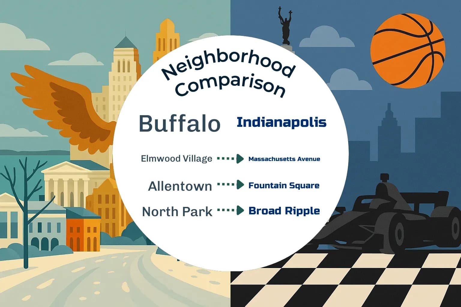 Buffalo vs Indianapolis Neighborhood Comparison