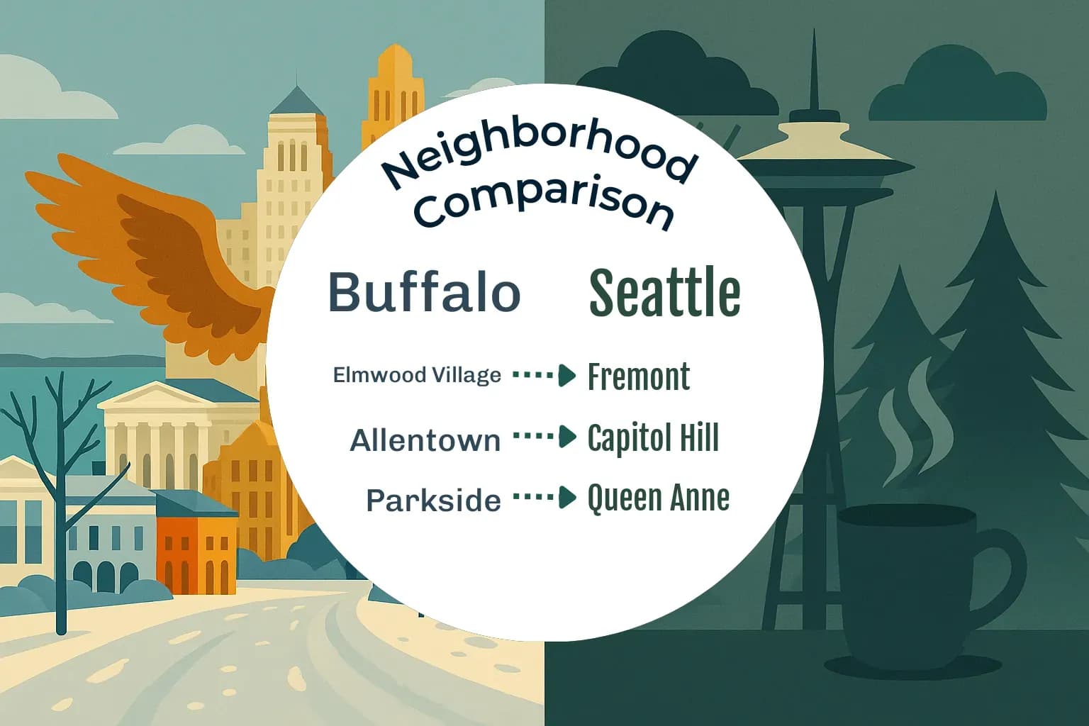 Buffalo vs Seattle Neighborhood Comparison