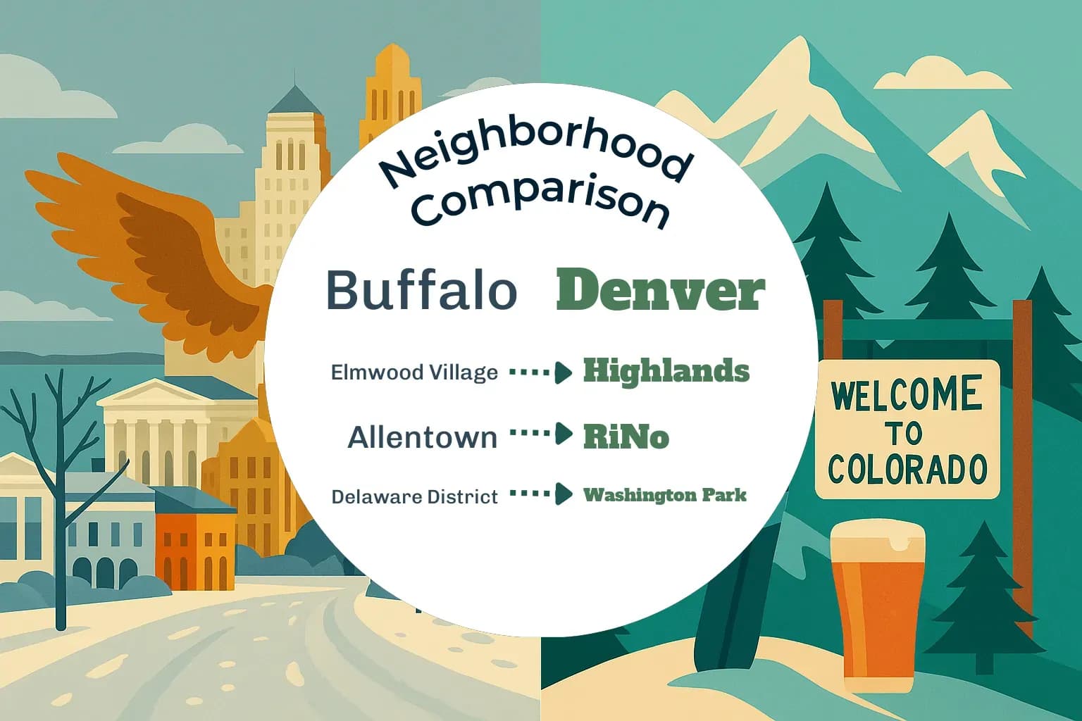 Buffalo vs Denver Neighborhood Comparison
