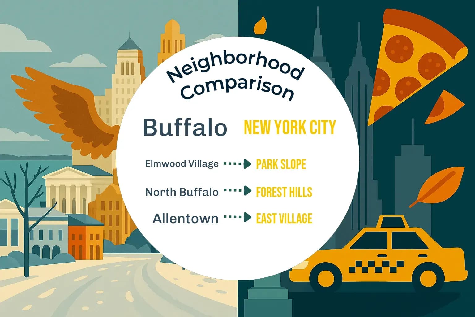 Buffalo vs New York City Neighborhood Comparison