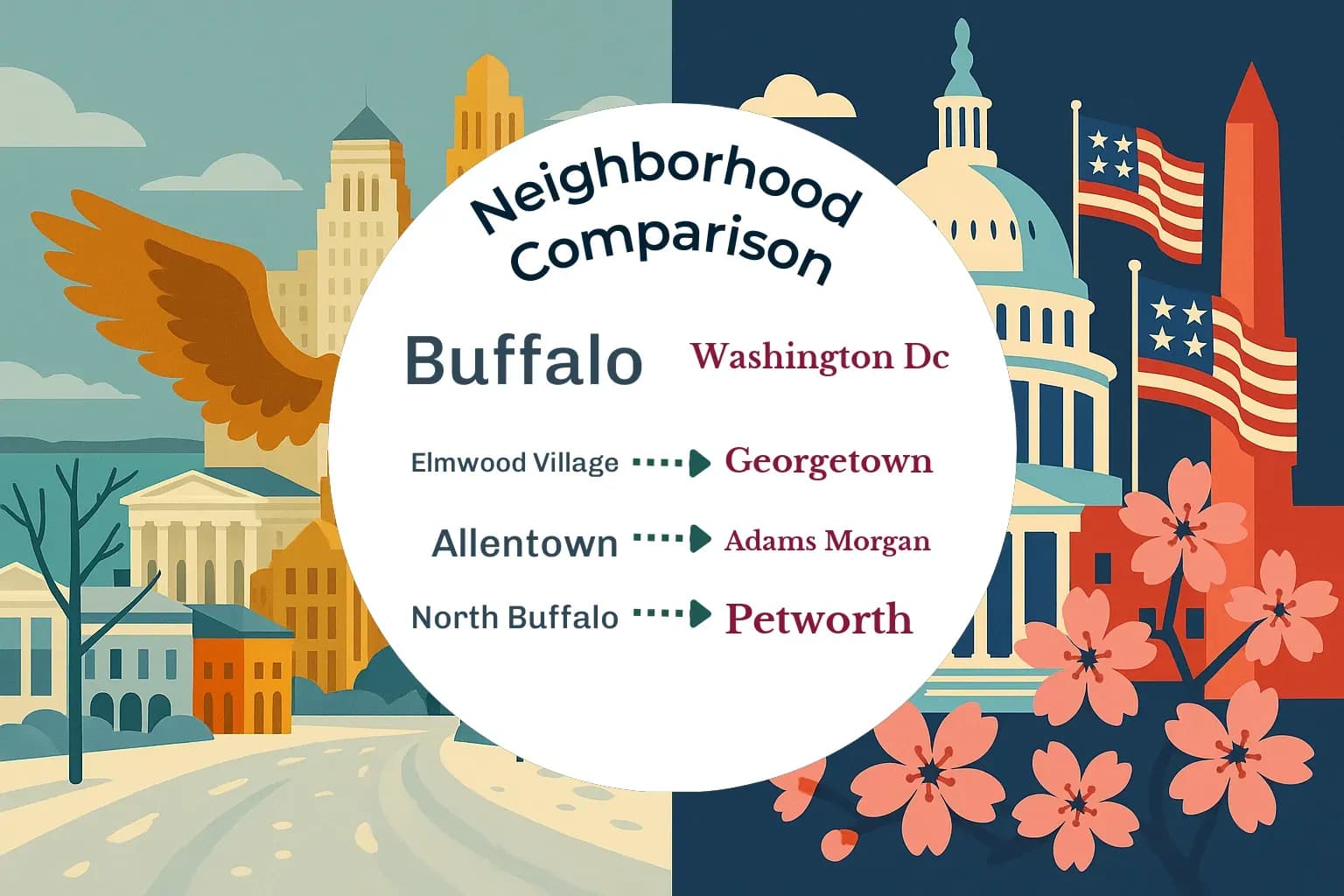 Buffalo vs Washington DC Neighborhood Comparison