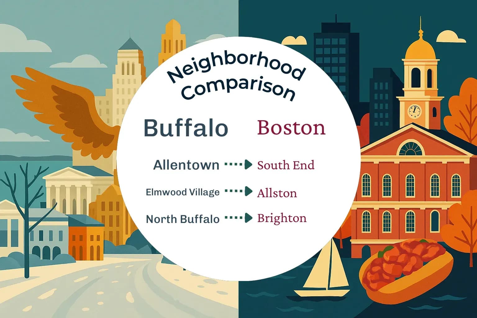 Buffalo vs Boston Neighborhood Comparison