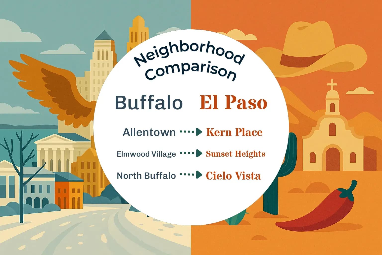 Buffalo vs El Paso Neighborhood Comparison