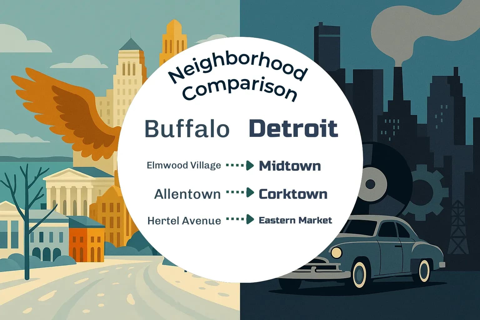Buffalo vs Detroit Neighborhood Comparison