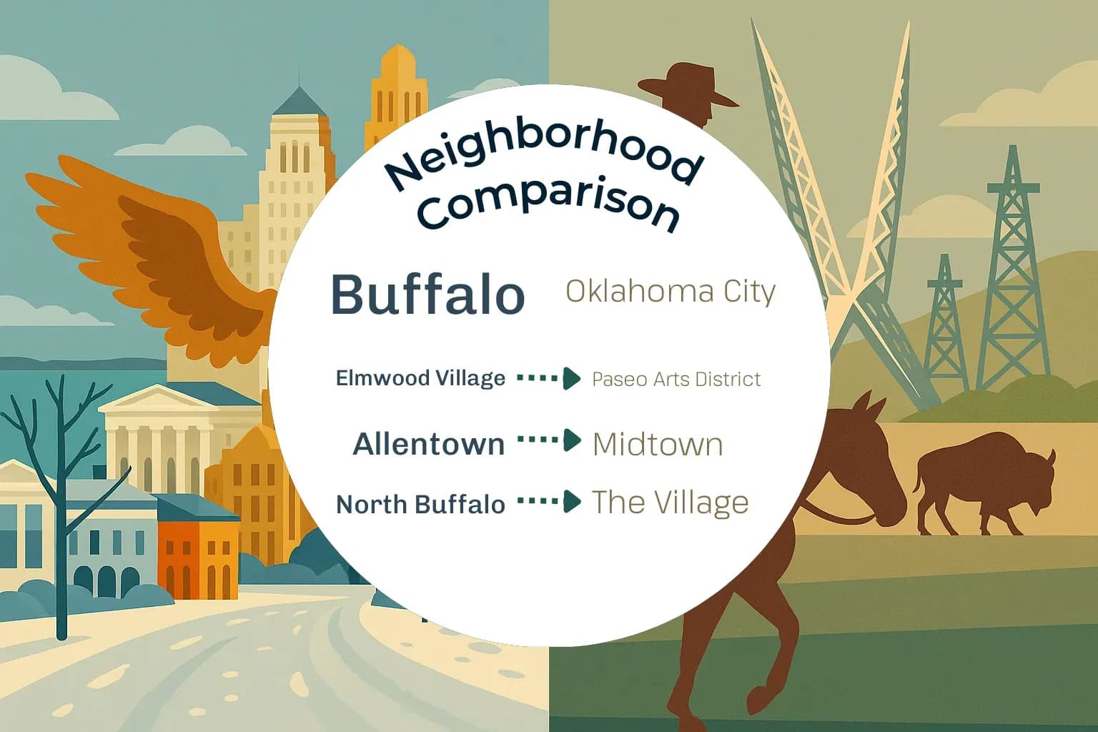 Buffalo vs Oklahoma City Neighborhood Comparison