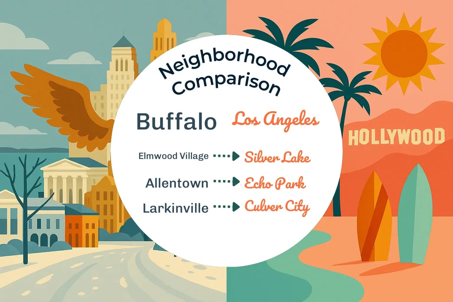 Buffalo vs Los Angeles Neighborhood Comparison