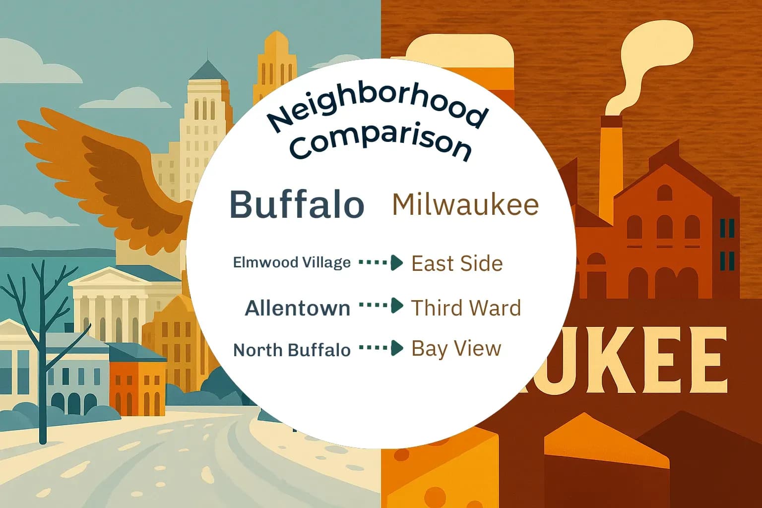 Buffalo vs Milwaukee Neighborhood Comparison