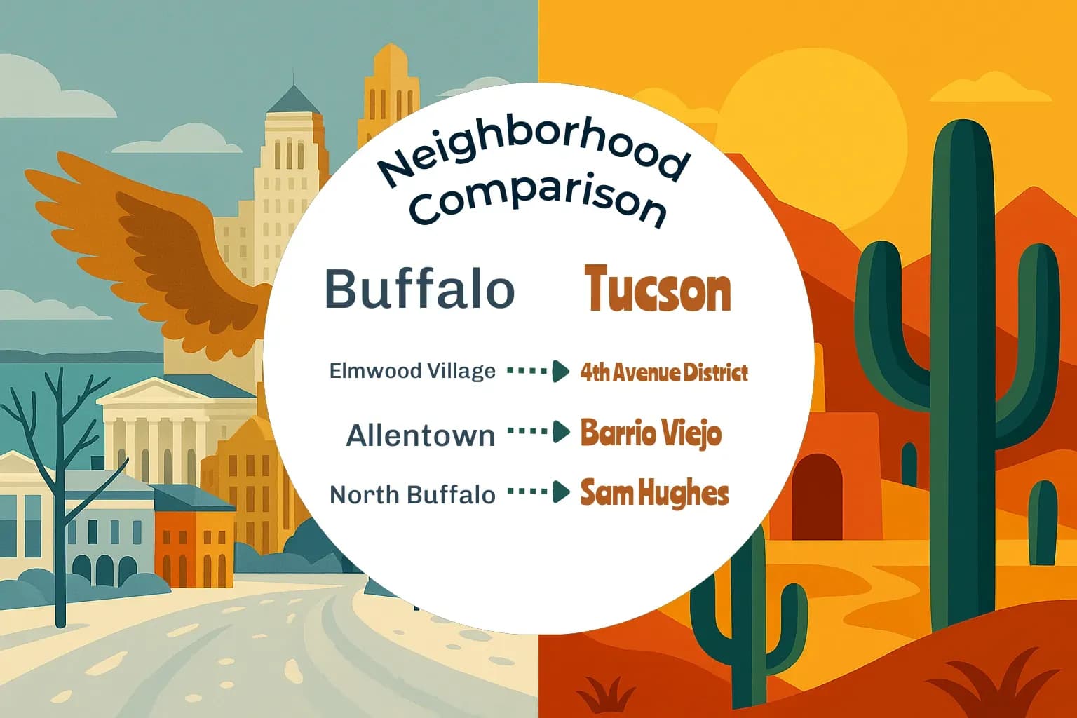 Buffalo vs Tucson Neighborhood Comparison