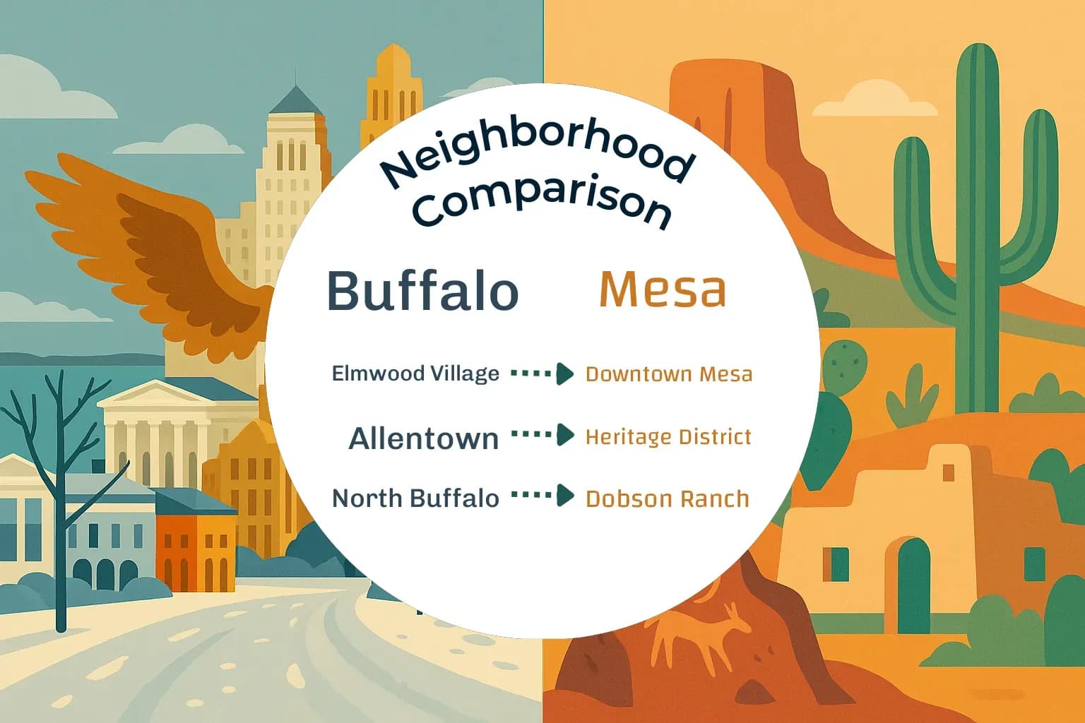 Buffalo vs Mesa Neighborhood Comparison